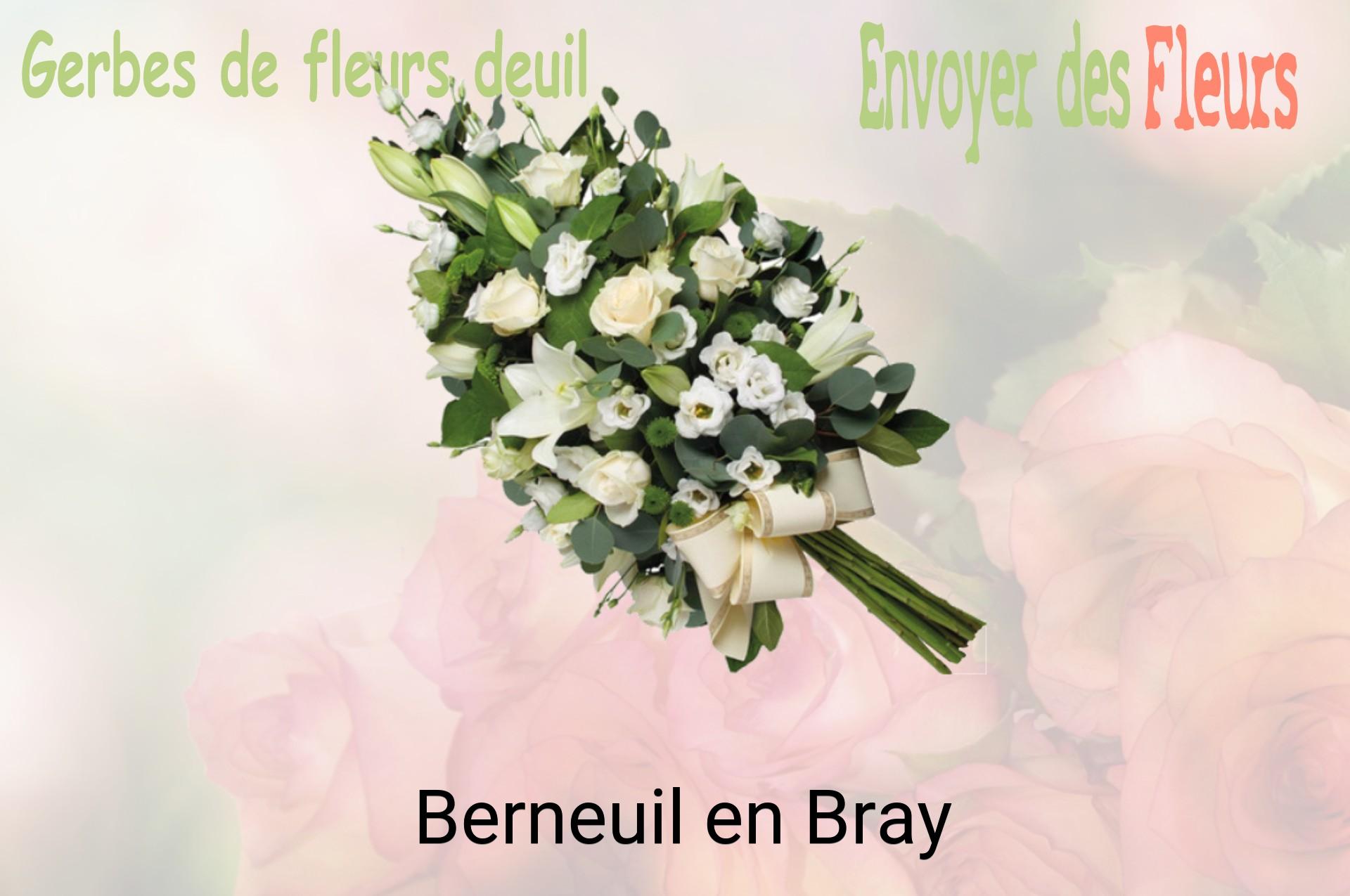 Gerbe de fleurs de deuil livrée à Berneuil-en-Bray
